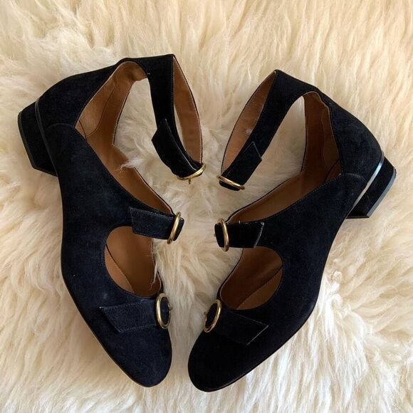 CHLOÉ Multi-strap Suede Ballet Flats (Sz 39.5) - Picture 4 of 13